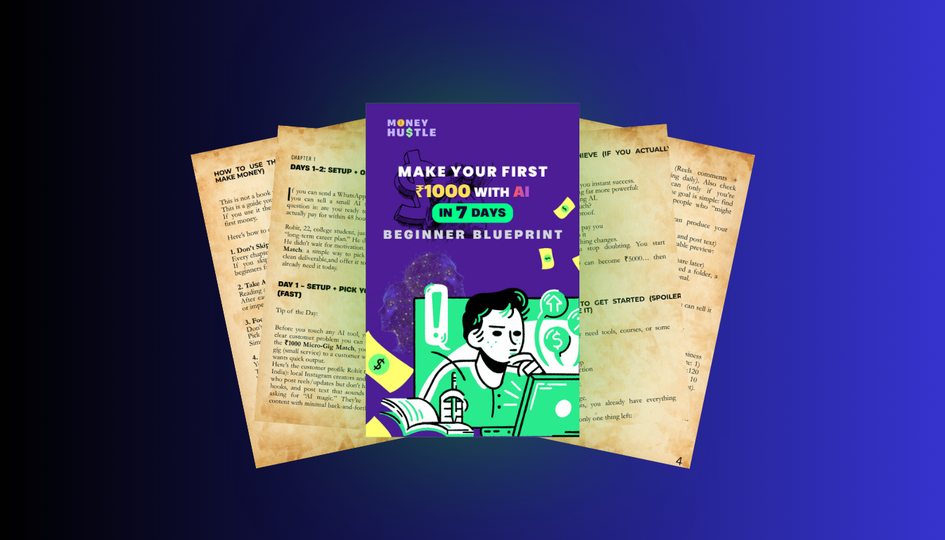 Make Your First ₹1000 with AI ebook cover